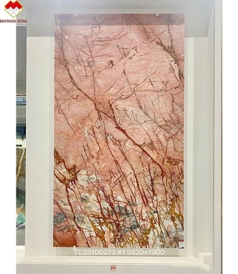 현대 디자인 투명 분홍색 쿼츠이트 돌