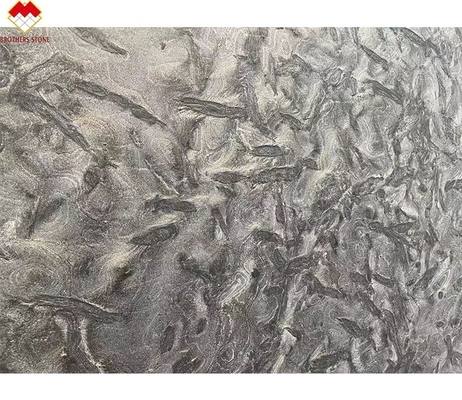 맑은 검은 쿼시트 돌 벽 바닥 을 위한 베르사체 어두운 회색 부엌 책상