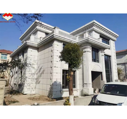 현대 화염 중국 회색 대리석 돌 장판 외관 벽 덮개를 위한 크기에 맞게 잘라