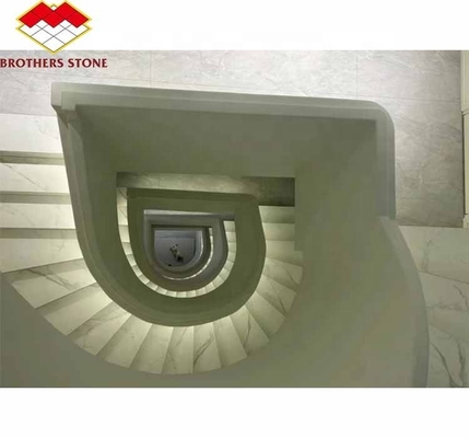 포산 사용자 지정 현대 정제 된 대리석 큰 슬랩 가정 내부 디자인을위한 크기에 따라 절단 계단
