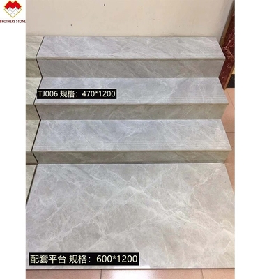 가시화 된 닦은 세라믹 바닥 타일 값싼 가격 중국 전체 몸 1200 * 470mm 포르셀린 계단 타일