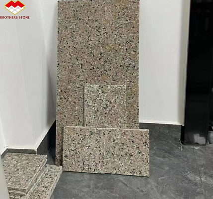 2700kg/m3 그라닛 밀도 G636 슬래브 현대 디자인 스타일 빌라 그래픽 핑크 포르노
