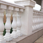 백색 대리석 돌 석판, 대리석 계단 발코니 기둥 방책 난간 돌